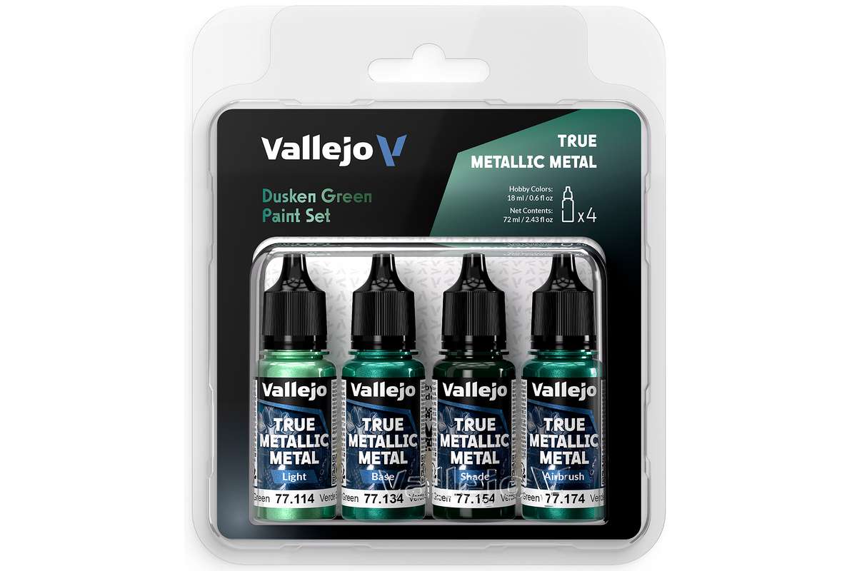 True Metallic Metal set Dusken Green 4x18ml